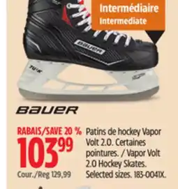 Canadian Tire Bauer Vapor Volt 2.0 Hockey Skates offer