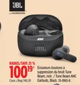 Canadian Tire JBL Tune Beam ANC Earbuds offer