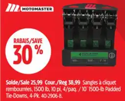 Canadian Tire Motomaster 10´ 1500-lb Padded Tie-Downs offer