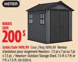 Canadian Tire Keter Newton+ Outdoor Storage Shed offer