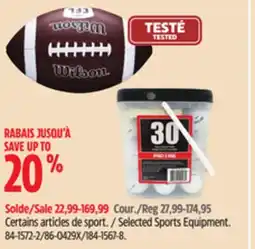 Canadian Tire Wilson Selected Sports Equipment offer