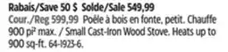 Canadian Tire Us Stove Company Small Cast-Iron Wood Stove offer