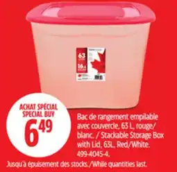 Canadian Tire Stackable Storage Box with Lid offer