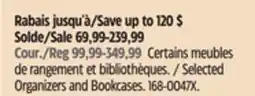 Canadian Tire CANVAS Selected Organizers and Bookcases offer
