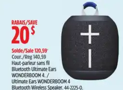 Canadian Tire Ultimate Ears WONDERBOOM 4 Bluetooth Wireless Speaker offer