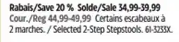 Canadian Tire Mastercraft Selected 2-Step Stepstools offer