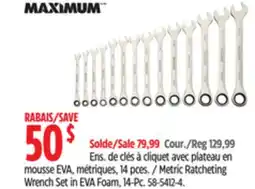 Canadian Tire Maximum Metric Ratcheting Wrench Set in EVA Foam offer