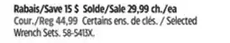 Canadian Tire Maximum Selected Wrench Sets offer