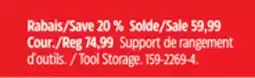 Canadian Tire Yardworks Tool Storage offer