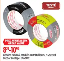 Canadian Tire Selected Duct or Foil Tape offer