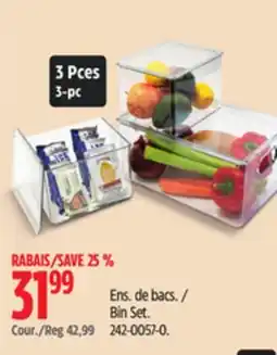 Canadian Tire Bin Set offer