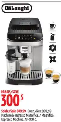 Canadian Tire DeLonghi Magnifica Espresso Machine offer