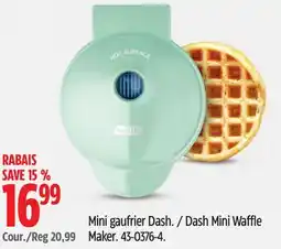 Canadian Tire Dash Mini Waffle Maker offer