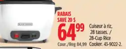 Canadian Tire Black + Decker 28-Cup Rice Cooker offer