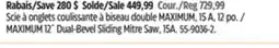 Canadian Tire MAXIMUM 12˝ Dual-Bevel Sliding Mitre Saw offer