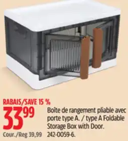 Canadian Tire type A Foldable Storage Box with Door offer
