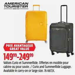 Canadian Tire American Tourister Curio and SummerRide Luggage offer