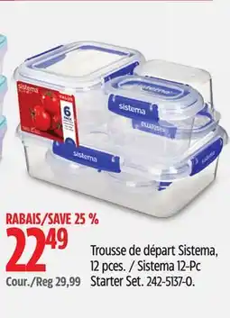 Canadian Tire Sistema 12-Pc Starter Set offer
