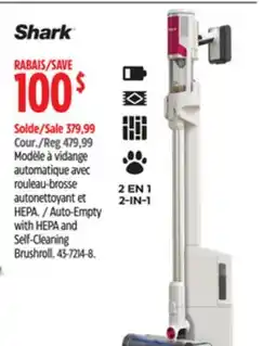 Canadian Tire Shark Auto-Empty with HEPA and Self-Cleaning Brushroll offer