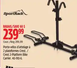 Canadian Tire SportRack Crest 2-Platform Bike Carrier offer