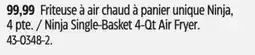 Canadian Tire Ninja Single-Basket offer