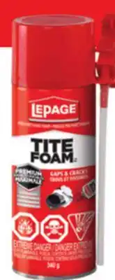 Canadian Tire LePage TiteFoam Gaps & Cracks Foam Insulation offer