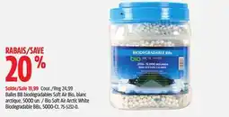 Canadian Tire Bio Soft Air Arctic White Biodegradable BBs, 5000-Ct offer