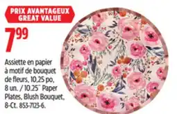Canadian Tire Sophistiplate 10.25˝ Paper Plates, Blush Bouquet, 8-Ct offer