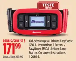 Canadian Tire MotoMaster EasyBoost 1350A Lithium Jump Starter offer
