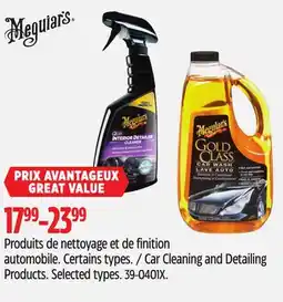Canadian Tire Meguiar Car Cleaning and Detailing Products offer