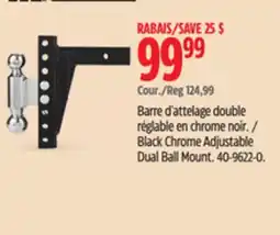 Canadian Tire Motomaster Black Chrome Adjustable Dual Ball Mount offer