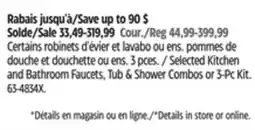 Canadian Tire Delta Sandover Single Handle High Arc Lavatory/Bathroom Sink Faucet, Chrome offer