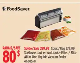 Canadian Tire Foodsaver All-in-One Liquid+ Vacuum Sealer offer