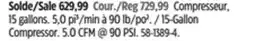 Canadian Tire 15-Gallon Compressor offer