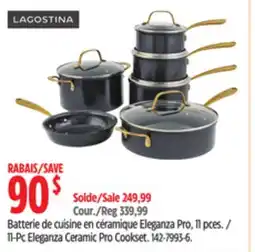 Canadian Tire Lagostina 11-Pc Eleganza Ceramic Pro Cookset offer