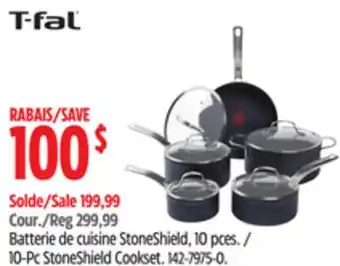 Canadian Tire T-fal 10-Pc StoneShield Cookset offer