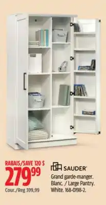 Canadian Tire Sauder Large Pantry. White offer