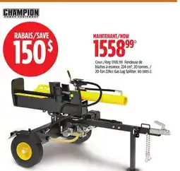 Canadian Tire Champion 20-Ton 224cc Gas Log Splitter offer