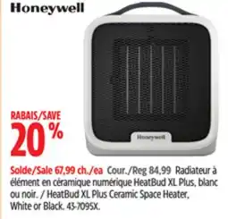 Canadian Tire Honeywell HeatBud XL Plus Ceramic Space Heater offer