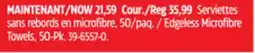 Canadian Tire Edgeless Microfibre Towels, 50-Pk offer