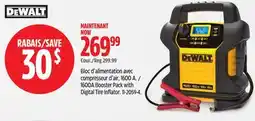 Canadian Tire Dewalt 1600A Booster Pack with Digital Tire Inflator offer