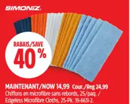 Canadian Tire Simoniz Edgeless Microfibre Cloths offer