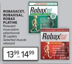 Brunet ROBAXACET, ROBAXISAL, ROBAX PLATINE Relaxant musculaire sélectionné offer