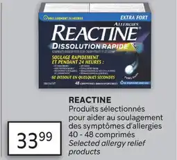 Brunet REACTINE Produits sélectionnés pour aider au soulagement des symptômes d'allergies offer