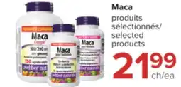 Jean Coutu WEBBER NATURALS Maca selected products offer