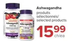 Jean Coutu WEBBER NATURALS selected Ashwagandha products offer