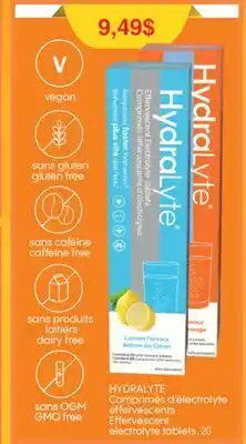 Jean Coutu HYDRALYTE Effervescent electrolyte tablets offer