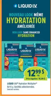 Jean Coutu LIQUID I.V. Hydration Multiplier Selected varieties offer