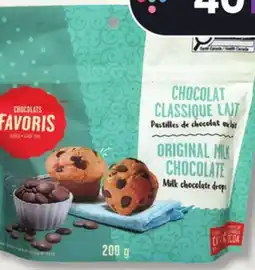 IGA CHOCOLATS FAVORIS CHOCOLATE DROPS offer