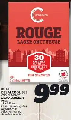 IGA COMPLIMENTS NON-ALCOHOLIC BEER offer
